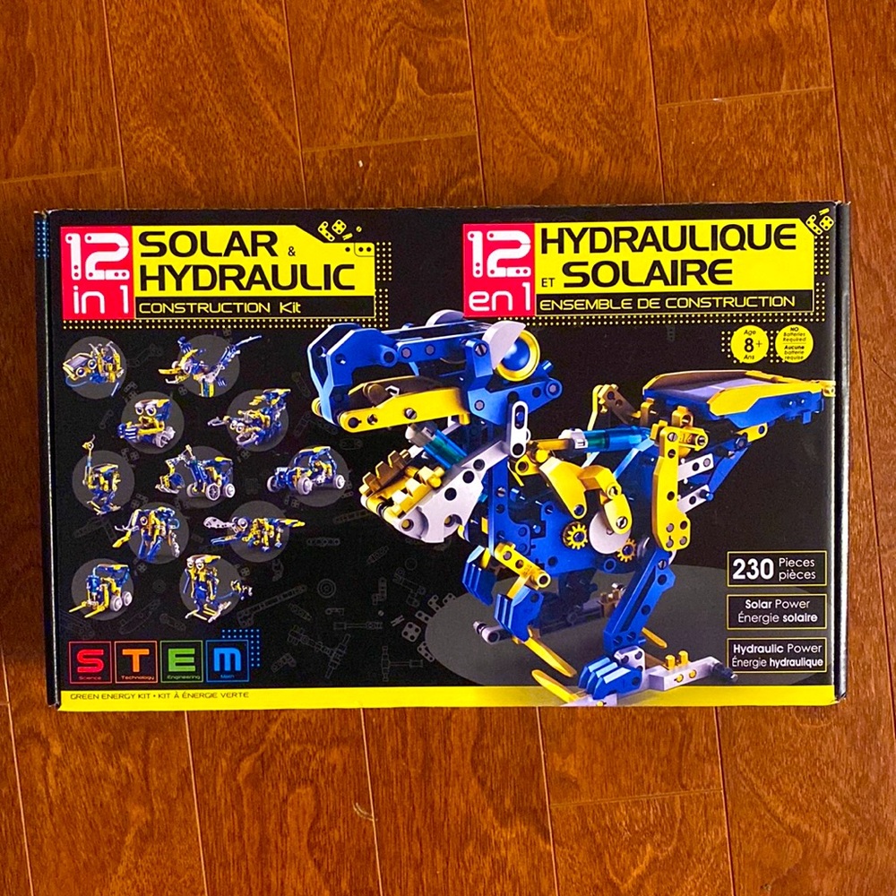 Solar hydraulic construction kit